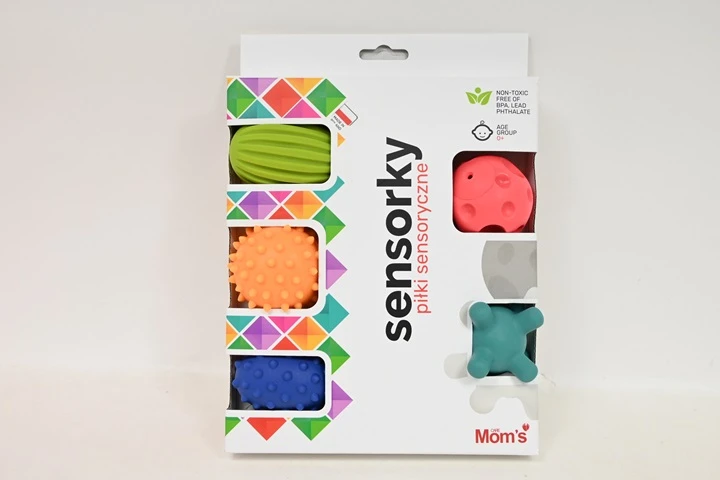 Mom's Care HENCZ 886 Sensoriniai kamuoliukai 5 vnt. pasteliniai