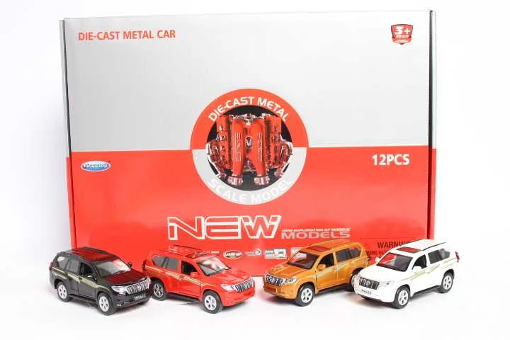 Lean Toys Metalinis automobilis su garso ir šviesos efektais, 12 cm