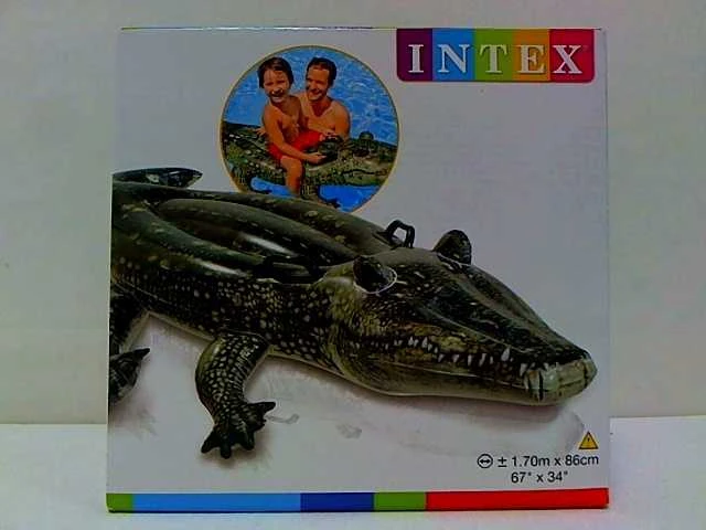 Intex Ride Ant plaukimo lentos Realistinis Gator Amžius 3+, 170 x 86 cm
