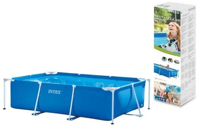 Baseinas Intex stačiakampės formos, 3x2m, Mėlynos spalvos