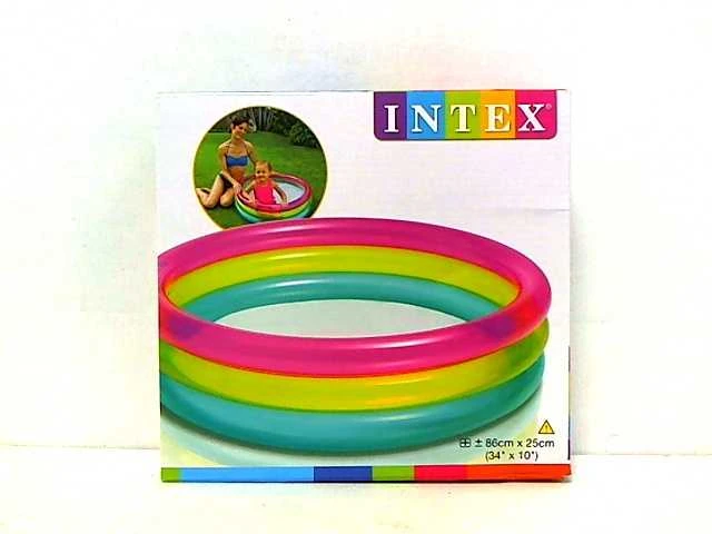 Baseinas pripučiamas INTEX Rainbow Baby Pool 86x25cm