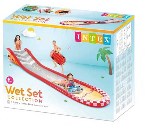 Intex Racing Fun Slide Vandens čiuožykla, 561x119x76cm