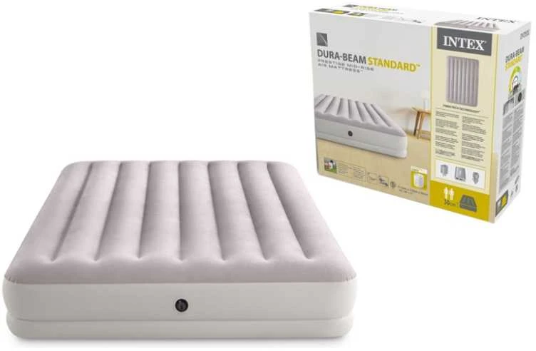 Double Air Mattress 203x152x30 cm with Electric Pump Bed INTEX 64179
