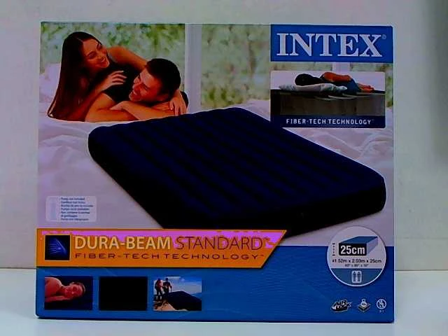 Intex Queen Size Dura-Beam oro lova, 152x203x25 cm, Mėlyna
