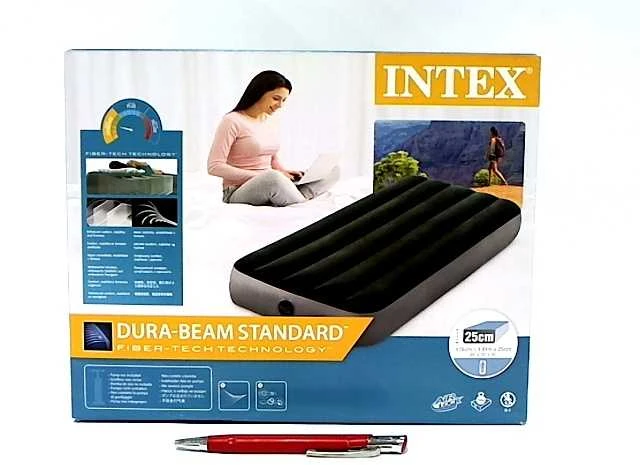 Pripučiamas čiužinys INTEX Cot Dura-Beam, Prestige Downy Airbed 76x191x25cm