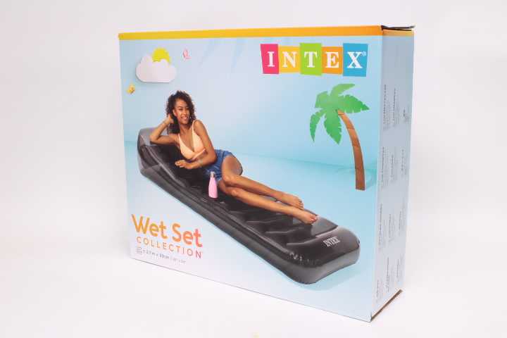 Juodas plaukimo čiužinys 211 x 99 cm INTEX 58723