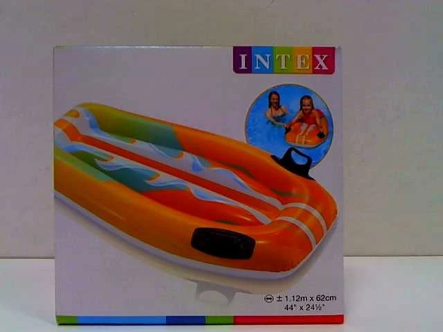 Intex Inflatable Swimming Board Joy Riders Raudona/Baltas , Geltona/Baltas, Age 6+, 112 x 62 cm