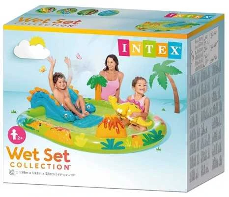 Pripučiamas baseinas (žaidimų aikštelė) INTEX Little Dino Play Center (1.91m x 1.52m x 0.58m)