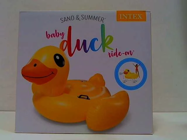 Pripučiamas žaislas INTEX Mega Yellow Duck Island, 147x147x81cm geltonas 57556NP