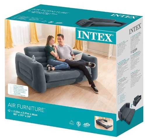 2-in-1 INTEX 66552 pripučiamas sofos-lovos ištiesiamas čiužinys