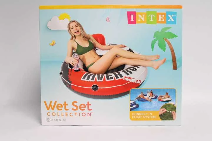 Intex River Run plaukimo ratas 135 cm su 2 rankenomis