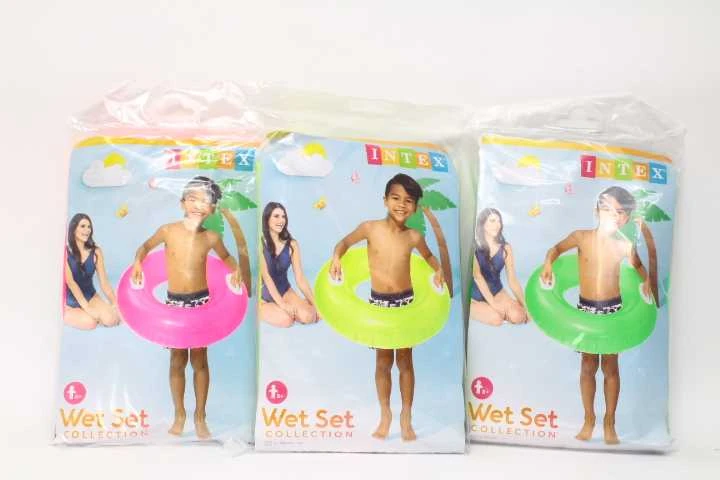Intex Hi-Gloss Tubes plaukimo žiedas, 3 spalvos (atsitiktinė spalva)