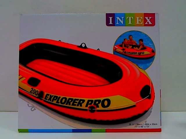 Intex Explorer Pro 200 pripučiama valtis, oranžinė/geltona, 196 x 102 x 33 cm