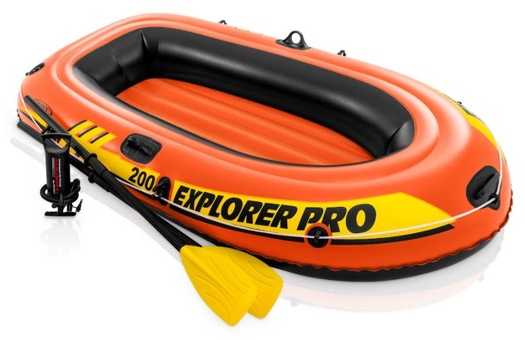 Intex Explorer Pro 200 valčių rinkinys Oranžinis/Geltona, 196 x 102 x 33 cm