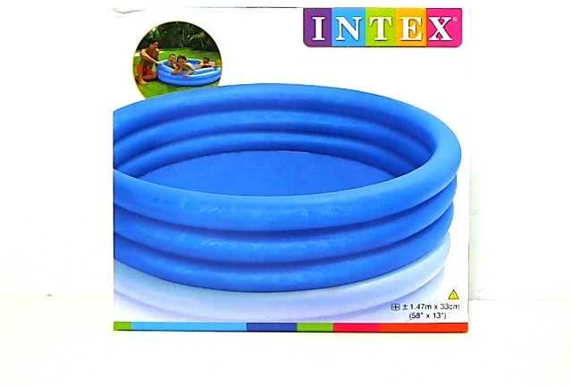 Baseinas pripučiamas INTEX Crystal Mėlyna Pool 147x33cm