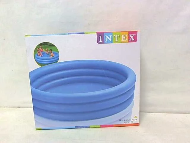 Baseinas pripučiamas INTEX Crystal Mėlyna Pool 168x38cm