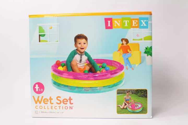 INTEX pripučiamas žaidimų kilimėlis su kamuoliukais 86 x 25 cm, modelis 48674
