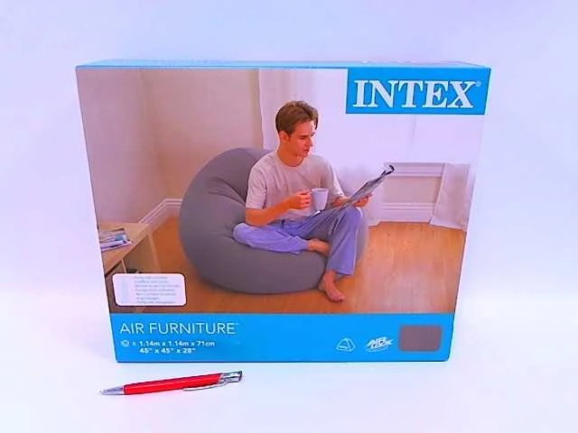 Intex pripučiama poilsio kėdė Pilkas, 114x114x71 cm