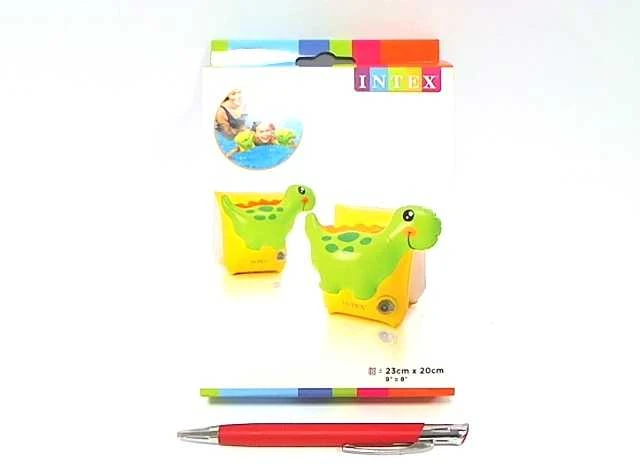 Vaikiškos plaukimo rankovės dinozauro formos 23 x 20 cm INTEX 56664
