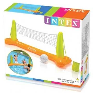 Pripučiamas tinklinio tinklas su kamuoliu INTEX, 239x64x91cm 56508NP