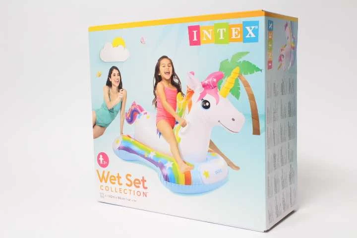 Intex Unicorn Ride-on Pripučiamas plaustas, 163x86cm