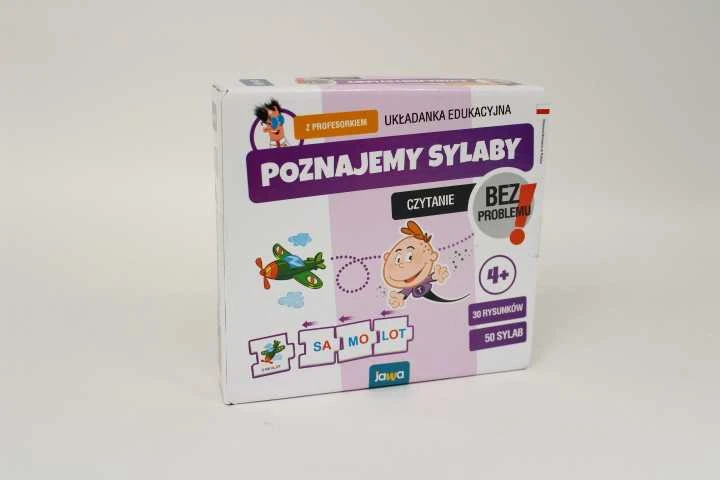 „Jawa“ dėlionės žaidimas Mes mokomės skiemenų su profesoriumi, mokomės skaityti