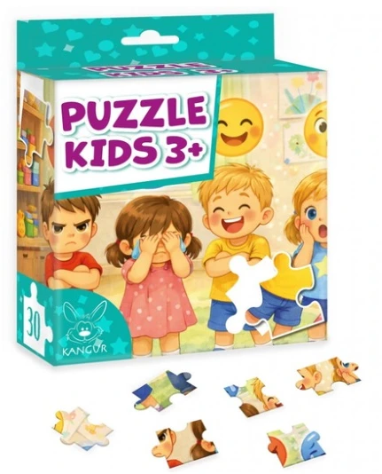 Kangur Kengūros dėlionės vaikams nuo 3 metų. Emocijos 44122