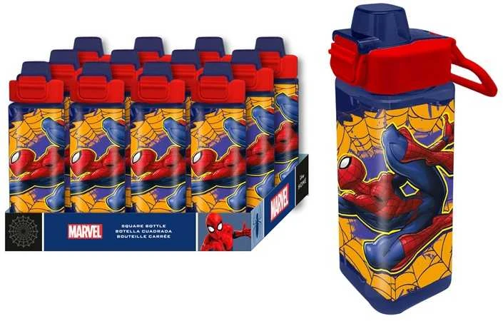 Kids Euroswan Hiszpania Kids Euroswan Vaikiškas vandens buteliukas „Euroswan Square“, 500 ml, PP, „Žmogus-voras“, 843396