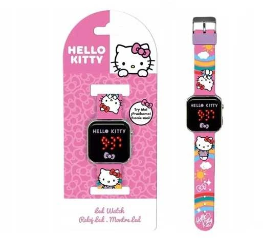 Kids Euroswan Skaitmeninis LED laikrodis "Hello Kitty Friends
