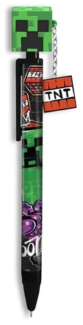Minecraft tušinukas su Creeper 3D figūrėle ir TNT pakabuku