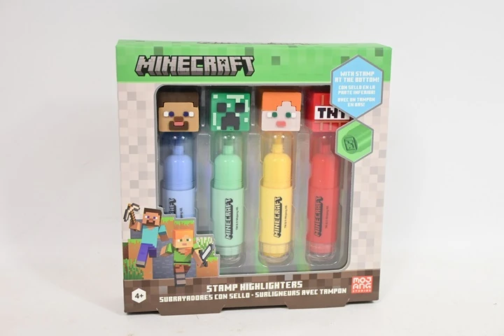 KIDS Vaikams Euroswan Ispanija *****Minecraft rinkinys 4 žymekliai 3D su viršumi 96535