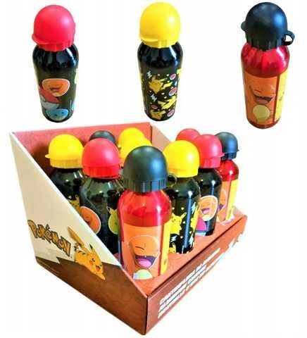 Kids Euroswan Hiszpania Kids Euroswan Vaikiškas aliumininis buteliukas „Euroswan Pokemon“, 500 ml, PK00014, p12, 3wz