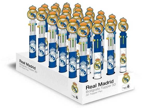 Real Madrid rašiklių rinkinys su futbolo 3D figūrėlėmis