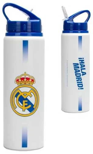 KIDS butelis su kandikliu „Real Madrid“ gerbėjui, aliuminis, 750 ml, dovana / Rm00036