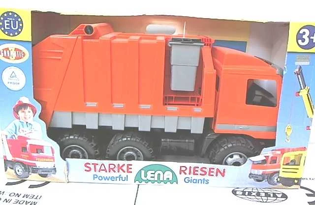 Šiukšlių mašina Lena Mercedes Actros, 72 cm (išlaiko 50 kg apkrovą)