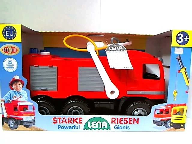 Gaisrinė mašina Lena Mercedes Actros, 64 cm (išlaiko 50 kg apkrovą)