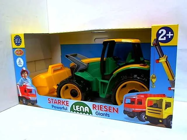 Galingas traktorius LENA Giga Trucks žalias, 62cm