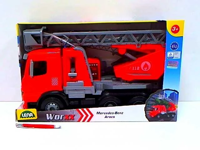 Ugniagesių mašina Lena Worxx Mercedes Arocs Fire bridge 48 cm