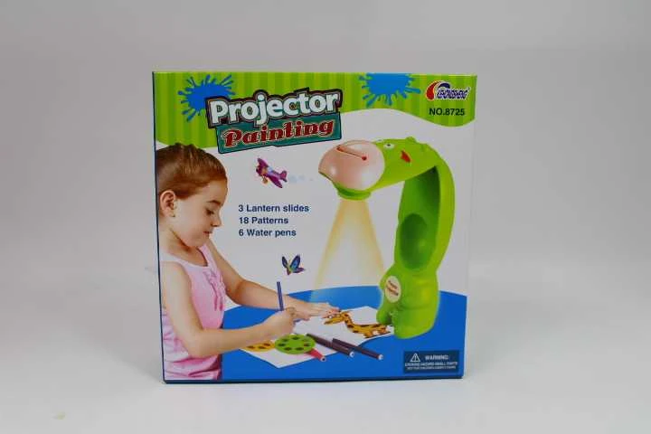 Madej Staliukas su projektorem