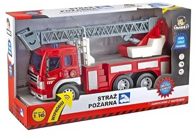 Madej ugniagesių tarnyba su garsu ir šviesa