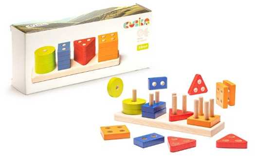 Cubika Jutiklinė rūšiuoklė "Geometrija" stačiakampis