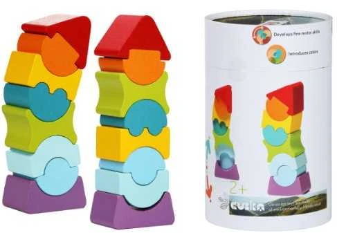 Levenya Medinių kaladėlių rinkinys Cubika LANKSTUSIS BOKŠTAS 8