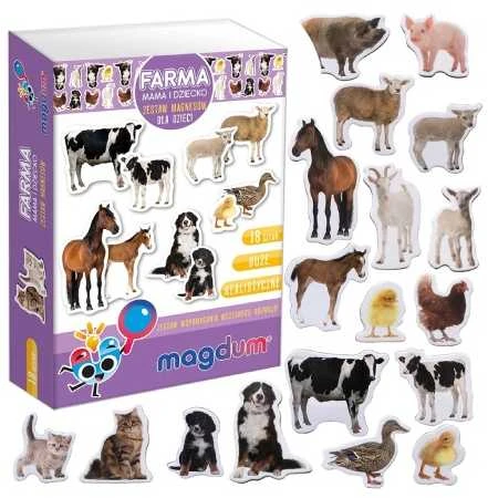Rinkinys magnesów vaikams Maksik MV6032-08 Farma