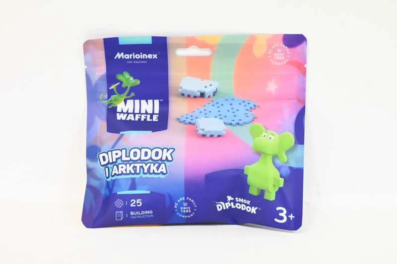 Marioinex Diplodocus Dragon ir Arctic Mini Waffle 25 Vnt + ZA5 pav