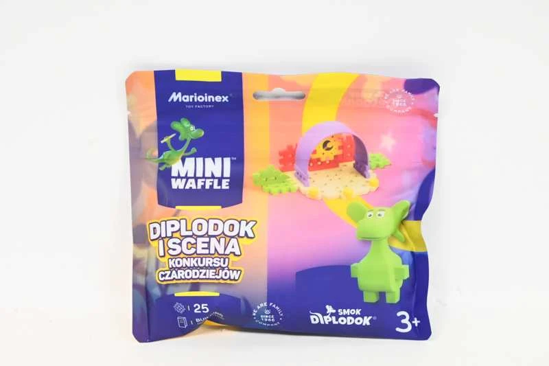 Marioinex Diplodocus Dragon and Scene 25vnt Mini Vaflis ZA5498