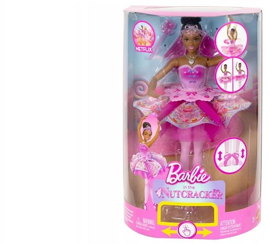 Mattel Lėlė Barbie w Dziadku do orzechów baletnica Cukrowa Fėja ze zmieniającą się spódnicą
