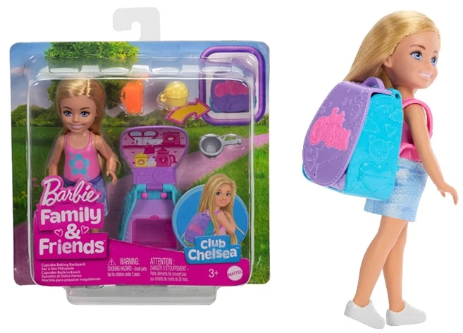 Mattel Lėlė Barbie Chelsea Kuprinė su kotkiem