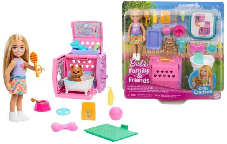 Mattel Lėlės Barbie Chelsea transporteris šuniukui su priedais