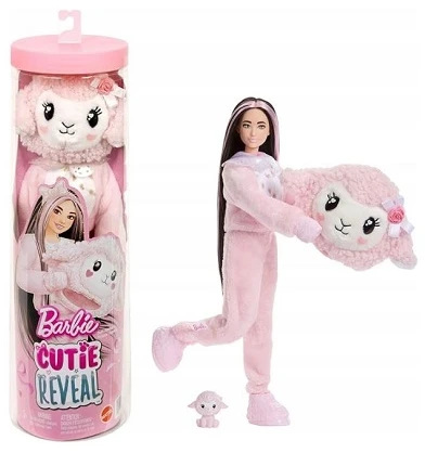 Mattel BARBIE CUTIE REVEAL CARE BEARS SWEET BOWS siurprizų rinkinys – avytė (JJP66)
