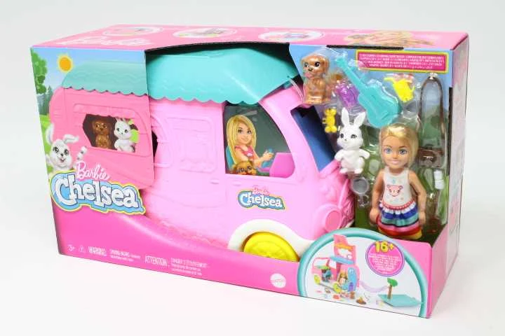 Barbie Barbės kemperis „Chelsea Mini Doll“ + Gyvūnų aksesuarai HNH90 ZA5091